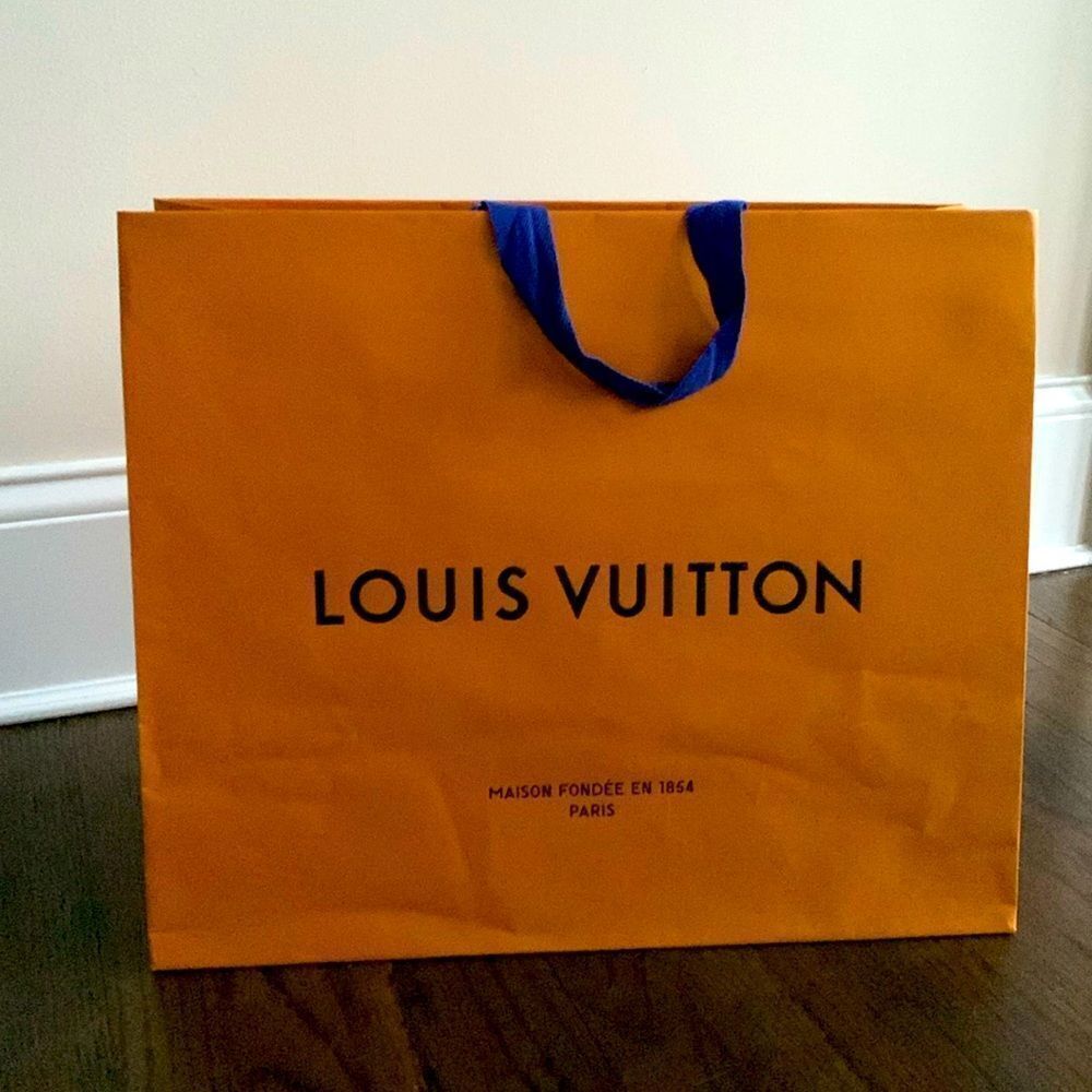 Large Louis Vuitton XL 19”x16”x9” Empty Shopping Bag Gift Replacement Tote